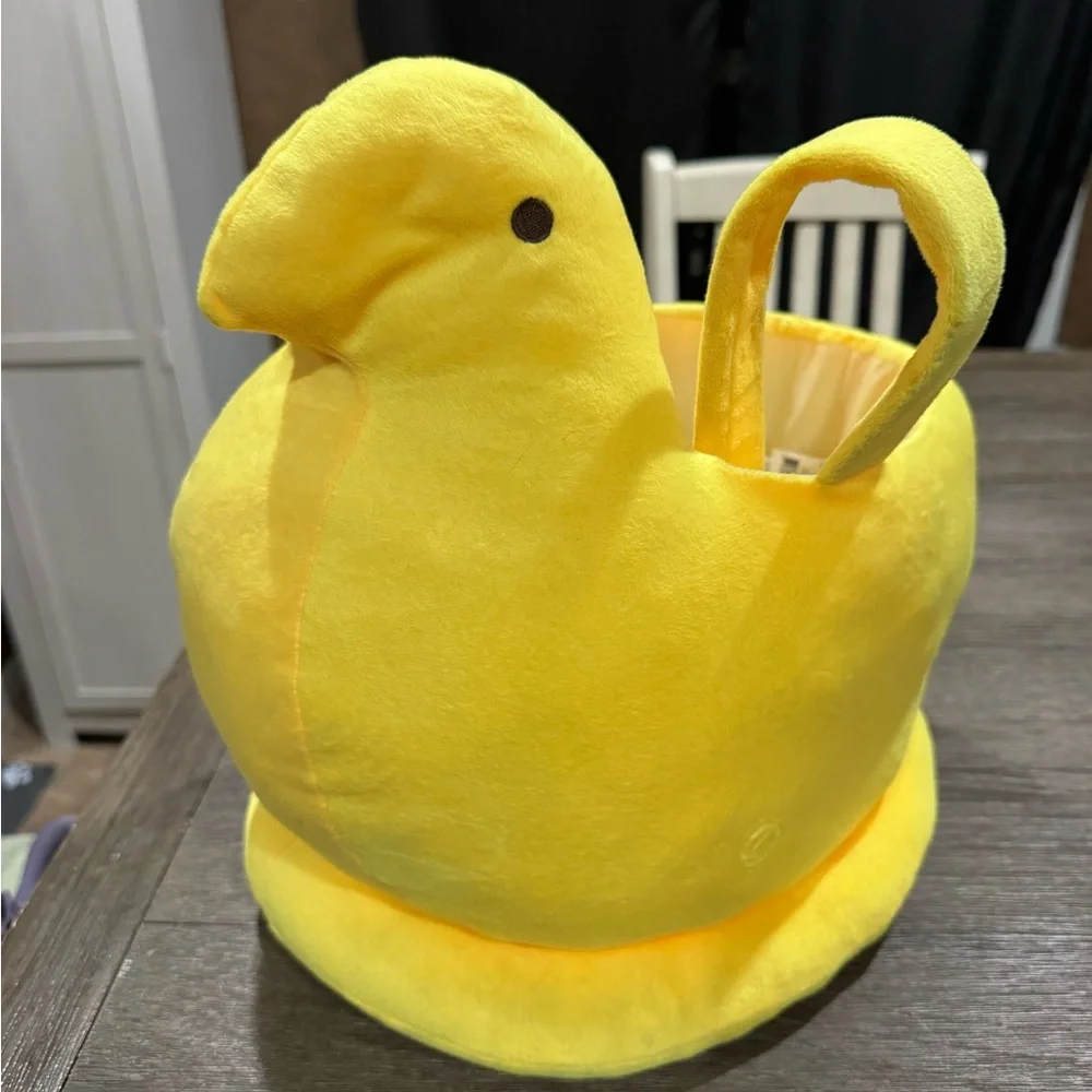 Yellow Plush Peep Basket - Picture 1 of 3
